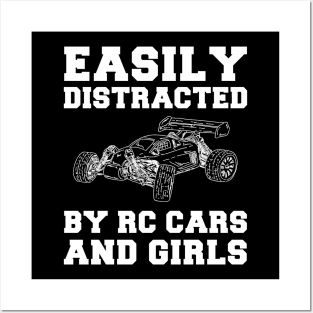 Remote Control Romances: RC-Cars & Girls Funny T-Shirt Posters and Art